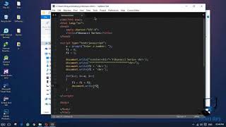 Generating N Fibonacci Series using Javascript