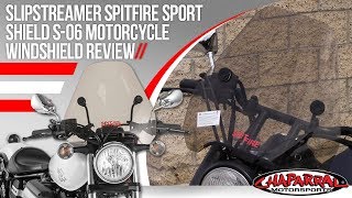 Slipstreamer Spitfire Sport Shield S-06  Motorcycle Windshield Review