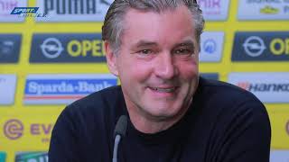 BVB-PK mit Favre und Zorc vor dem Bremen-Spiel