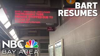 BART service resumes between SF and Oakland after widespread shutdown