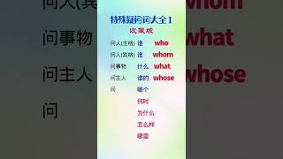 598 特殊疑问词大全1#集结吧光合创作者 #寒假怎么过 #中小学英语