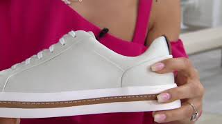 Clarks Unstructured Leather Casual Sneakers - Un Maui Lace on QVC