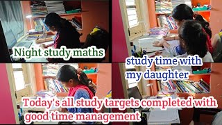 A productive study day with my daughter|| 6 hour study completed with good time management #kannada