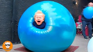 Boom!!! FUNNY Babies Shocked in Pop Balloons - Funny Baby Videos | Just Funniest