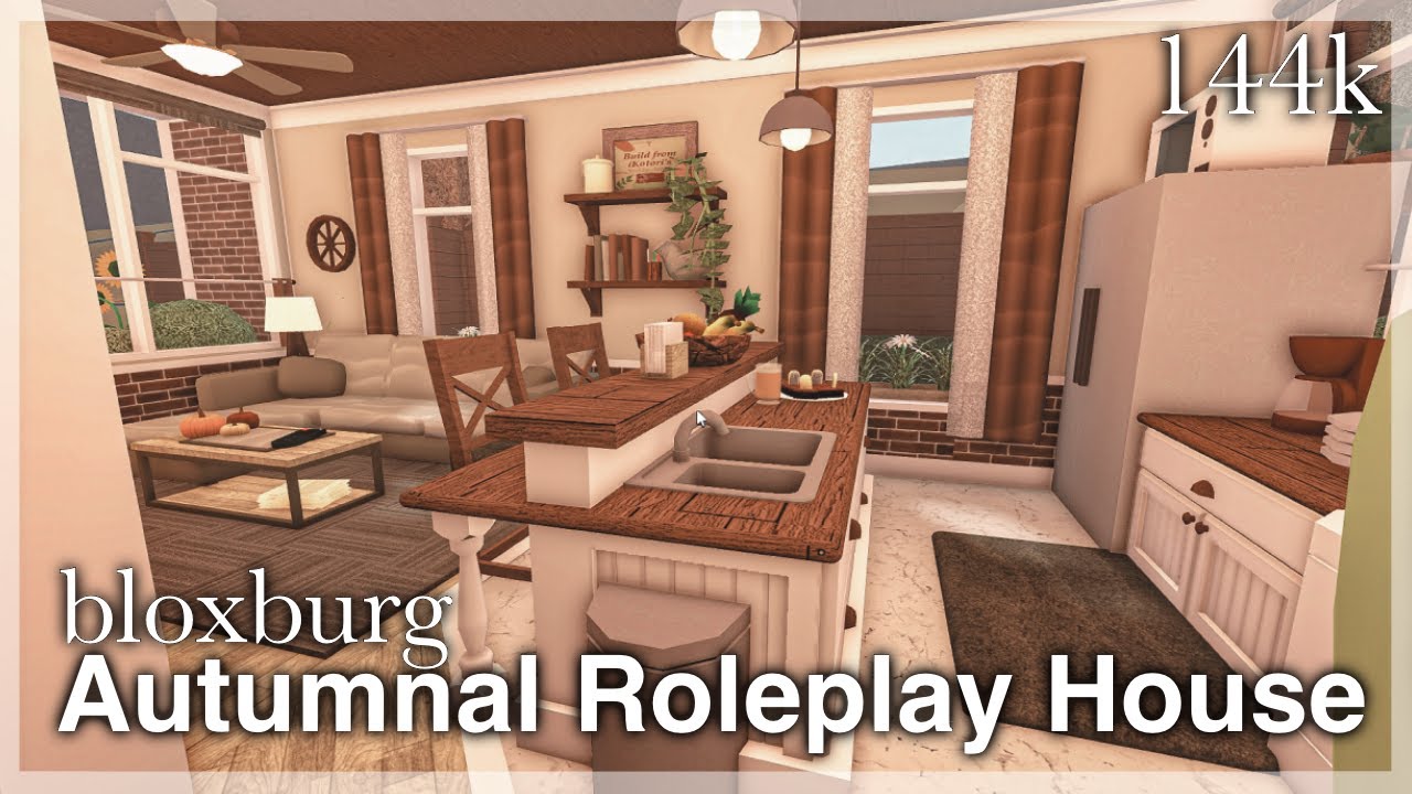 Bloxburg - Autumnal Roleplay House Speedbuild (interior + Full Tour ...