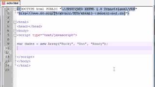 Beginner JavaScript Tutorial -- 30 -- Array Properties and Methods