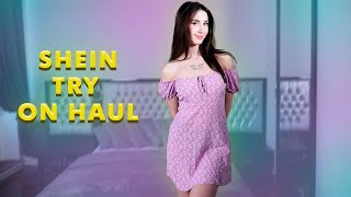 [4K] Pretty in Pink: Transparent Try On Haul with a Pink Dress