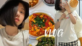 VLOG 五月假期休闲宅家日常 开启有西瓜的夏天 香菜牛肉香晕了 收到礼物 夏日舒适穿搭