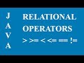 Relational Operators in Java