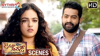 Jr NTR Trolls Nithya Menen | Vennela Kishore Flirts with Samantha | Janatha Garage Movie Scenes