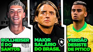 É POR ISSO que Andreas Pereira REJEITOU o Palmeiras | ROLLHEISER É DO SANTOS | Mancini no FOGÃO