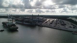 OOCL FRANCE - Largest Ship Ever to Call Charleston