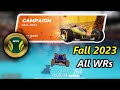 Trackmania | Fall 2023 - All WRs | New Strats and Tricks | Campaign - WR