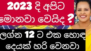 What will happen to us in 2023?           2023 දි අපිට මොනවා වෙයිද ? Lagna palapala