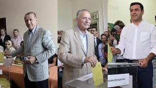 Turkey election: presidential candidates cast their votes