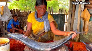 Amazing Woman Fish Cutting Skills|Thavamani Akka Thoothukudi|#royalmariners