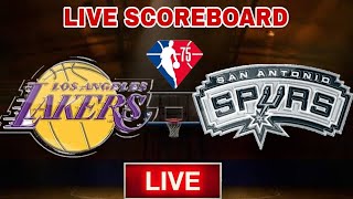 LA LAKERS VS SAN ANTONIO SPURS | NBA LIVE SCOREBOARD | Basketball King Iverson