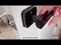 easy to install and set up arpha fingerprint door knob with app control d228