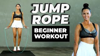 10 MINUTE JUMP ROPE - BEGINNER AT HOME WORKOUT