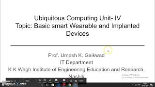 Smart Wearable and Implanted Device-Ubiquitous Computing