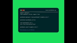 Python openpyxl - Change font to bold