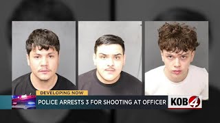 APD: 3 teens arrested for shooting at officer