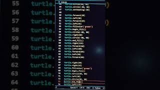 Draw Rose using Python Language | vs code #python #shorts
