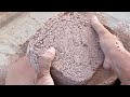 ASMR|New Gritty Red Dirt Dry & Water Crumbling