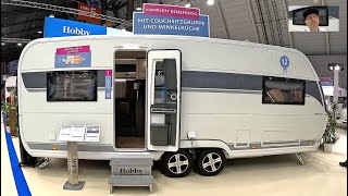 Hobby Prestige 620 CL RV Caravan Camping travel trailer 620CL CMT 2025 walkaround + interior V....