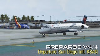 [P3D V4.4] Delta Airlines | McDonnel Douglas 88 | Departure San Diego KSAN