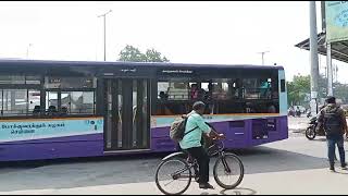 E18 Mtc Ule Dlx Bus Towards Broadway In Chrompet