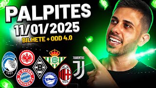 PALPITES DE FUTEBOL DO DIA 11 01 2025 + BILHETE PRONTO E MÚLTIPLA ODD ALTA