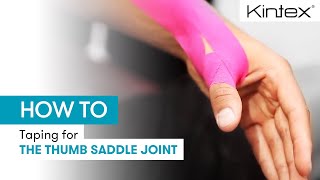 HOW TO | Kinesiology taping the thumb saddle joint
