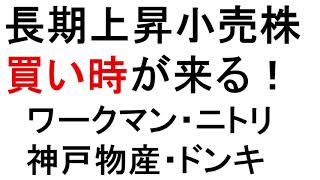 長期上昇小売株の買い時が来る！　【緋水の株ちゃんねる】