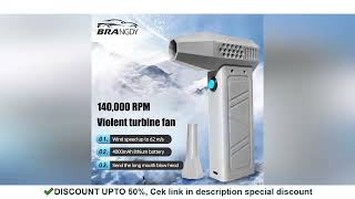 2024 Mini Turbo Jet Fan 140000RPM Brushless Motor Adjustable wind speed Handheld Duct Fan 52M/S T