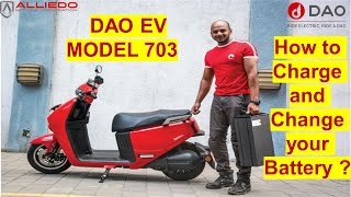 DAO EV Model 703  | Battery Charging and Changing | Alliedo Motors | Chennai | Call @73  05 96 76 11