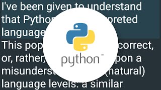 If Python is interpreted, what are .pyc files?