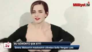 Emma Watson'ın maskesinin altında  Sofia Vergara