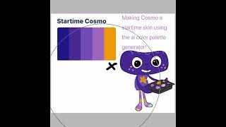 Making Cosmo a star time skin using an ai generated color palette! #dandysworld