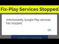 Fix Unfortunately Google Play Services has stopped working in Android|Tablets