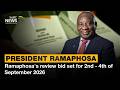 Ramaphosa's review bid set for 2nd - 4th of September 2026
