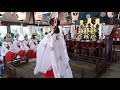 巫女舞 2人舞（亀甲山田熊八幡宮秋季大祭2021）因島田熊町