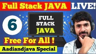JAVA FULL STACK FREE FOR ALL | DAY 6 | Datatypes in JAVA | Typecasting in JAVA | aadiandjava