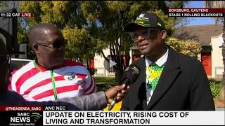 SABC News catches up with Gauteng ANC leadership at the NEC meeting
