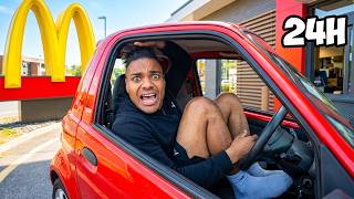 24h EINGESPERRT im kleinsten Auto der Welt! 🚗 (ft. Alex Freerun)