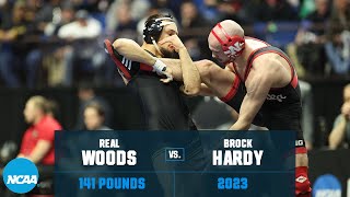 Real Woods vs. Brock Hardy — 141 Semifinals - 2023 NCAA Wrestling Championships