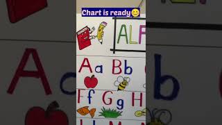 DIY Alphabet chart for kids | Fun&Learn #AmericaParv #abc #abcrhymes #trending #kids #shorts #viral