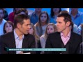 françois et jérôme promotion film naître père sur le plateau du grand journal