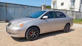 ឡានលក់បង់រំលស់បាន TOYOTA COROLLA ឆ្នាំ2003ឯកសារគ្រប់070797259/017973395/0975044486