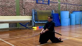 Hidari 左 (Iaijutsu Seiza No Bu 居合術 正座之部) - When You Are on The Left Side of Your Opponent